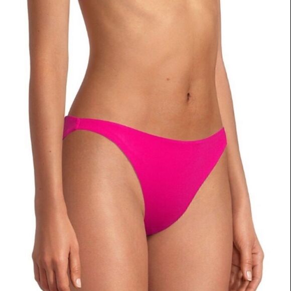 NWT L*SPACE RIBBED CAMACHO BIKINI BOTTOM PINK - Picture 3 of 7